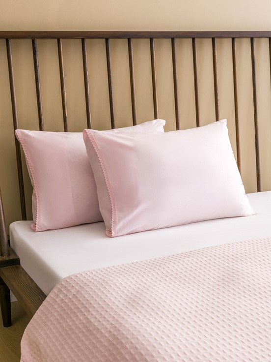Çift Kişilik Pike AÇIK PEMBE