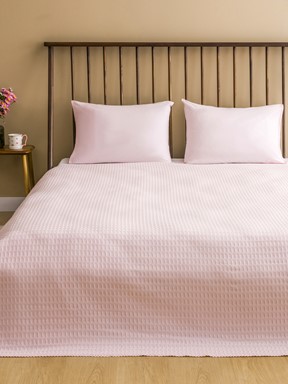 Çift Kişilik Pike AÇIK PEMBE