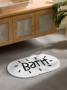 Banyo Paspası SİYAH BASKILI