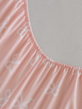 Tek Kişilik Çarşaf PEMBE BASKILI