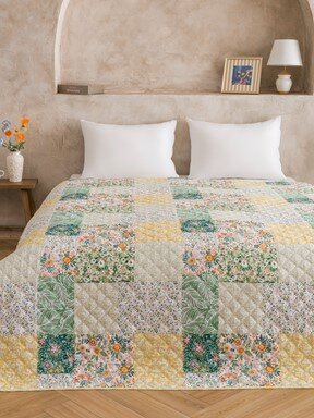 Çift Kişilik Yatak Örtüsü KARIŞIK BASKILI