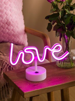 Dekoratif Aydınlatma PEMBE BASKILI