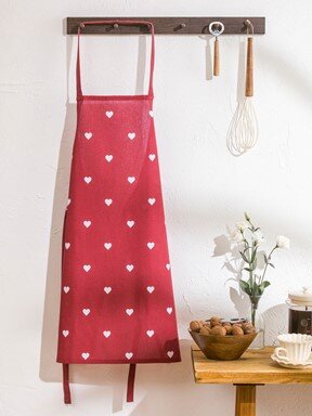 Mutfak Önlüğü KIRMIZI BASKILI