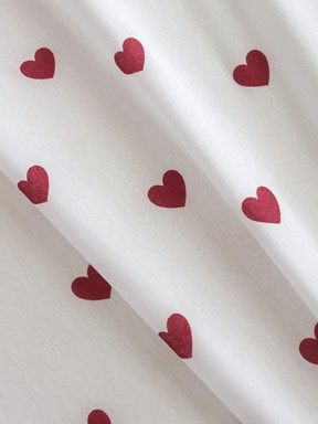 Çift Kişilik Çarşaf KIRMIZI BASKILI