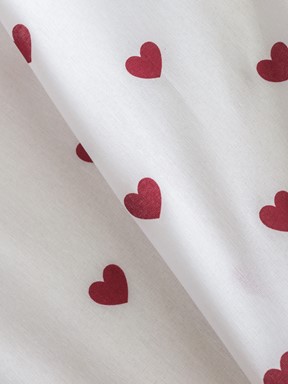 Tek Kişilik Çarşaf KIRMIZI BASKILI