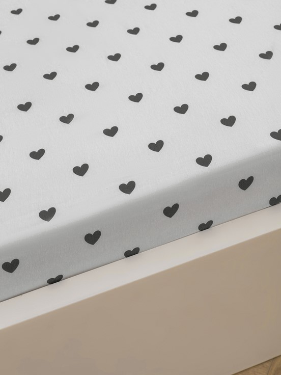 Çift Kişilik Çarşaf SİYAH BASKILI