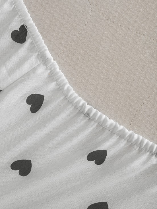 Çift Kişilik Çarşaf SİYAH BASKILI