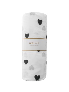 Çift Kişilik Çarşaf SİYAH BASKILI