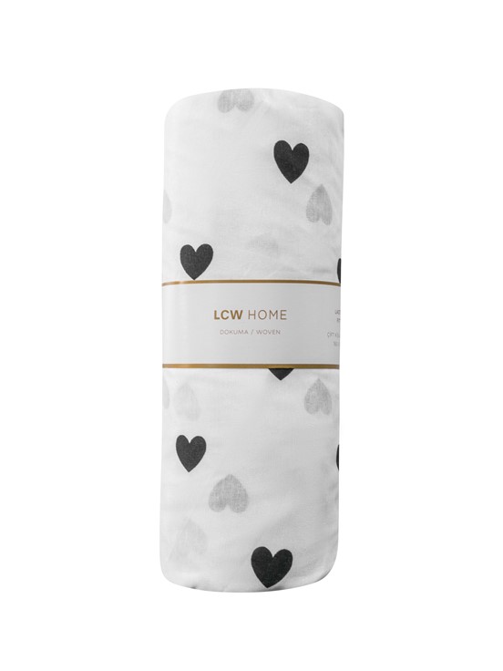 Çift Kişilik Çarşaf SİYAH BASKILI