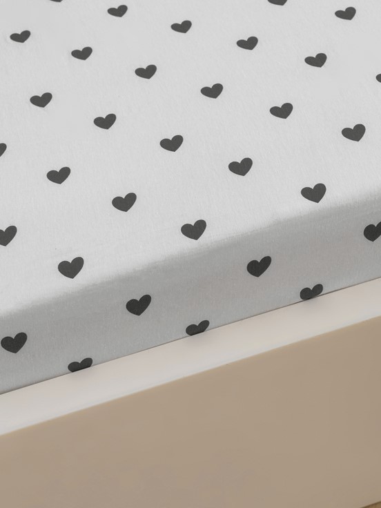 Tek Kişilik Çarşaf SİYAH BASKILI