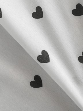 Tek Kişilik Çarşaf SİYAH BASKILI