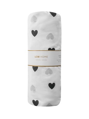 Tek Kişilik Çarşaf SİYAH BASKILI