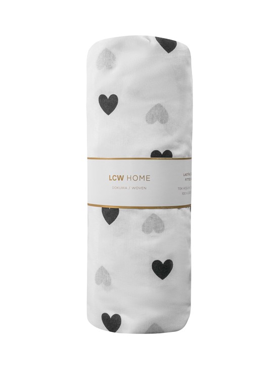 Tek Kişilik Çarşaf SİYAH BASKILI