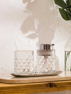 Banyo Seti GÜMÜŞ BASKILI