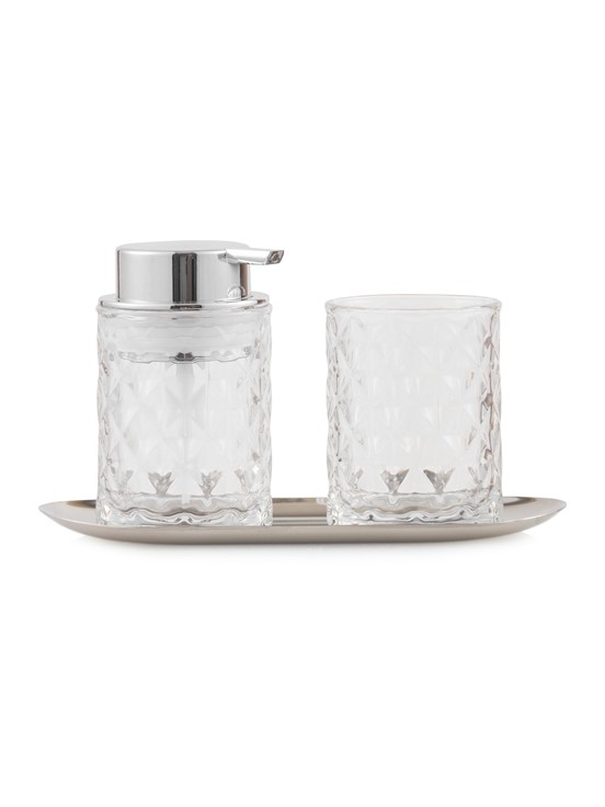 Banyo Seti GÜMÜŞ BASKILI