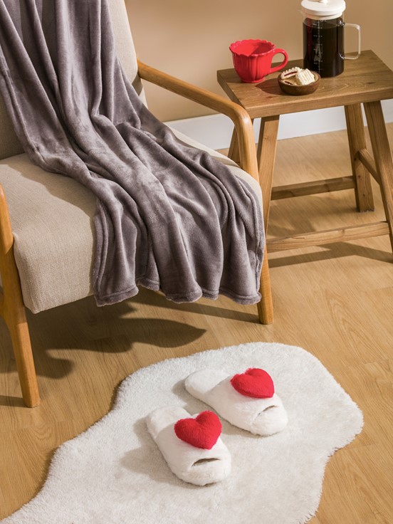 Ev Terliği KIRMIZI BASKILI