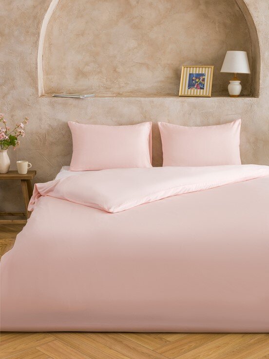 Çift Kişilik Nevresim Seti AÇIK GÜL PEMBE