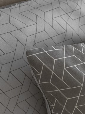 Yastık Kılıfı GRİ BASKILI