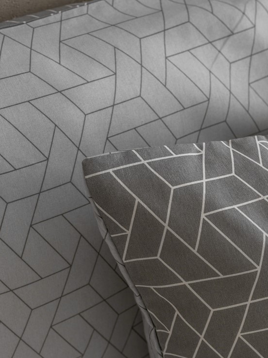 Yastık Kılıfı GRİ BASKILI