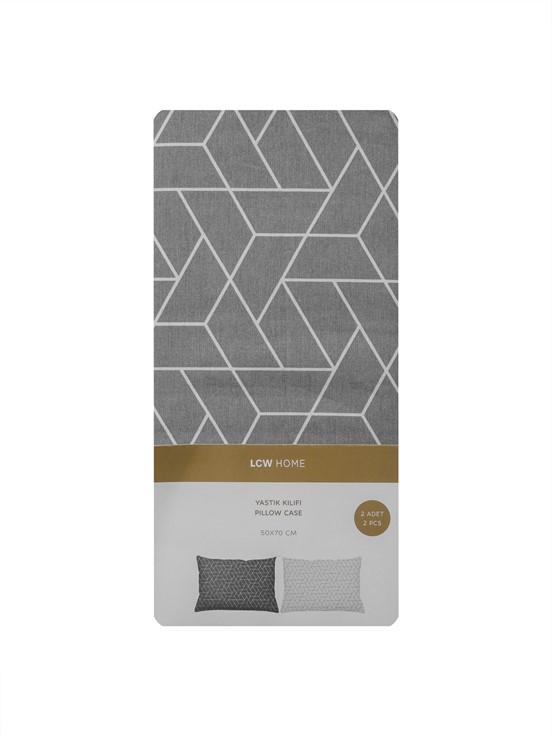 Yastık Kılıfı GRİ BASKILI