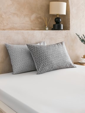 Yastık Kılıfı GRİ BASKILI