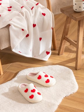 Ev Terliği KIRMIZI BASKILI