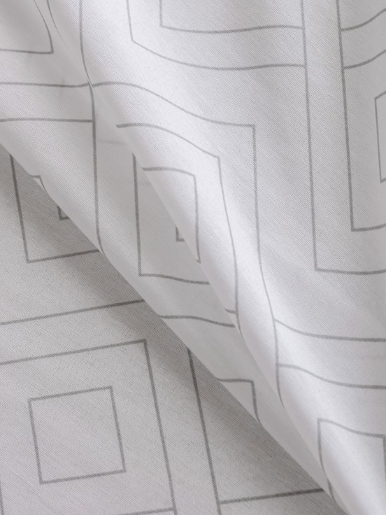 Çift Kişilik Çarşaf GRİ BASKILI