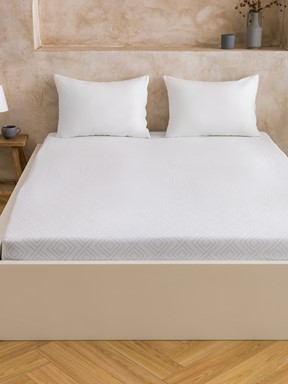 Çift Kişilik Çarşaf GRİ BASKILI