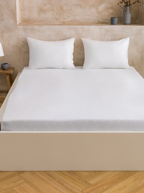 Çift Kişilik Çarşaf GRİ BASKILI