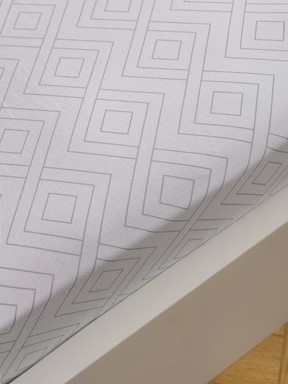 Tek Kişilik Çarşaf GRİ BASKILI