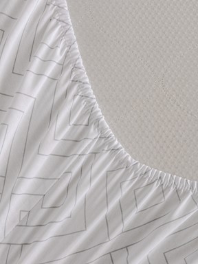 Tek Kişilik Çarşaf GRİ BASKILI