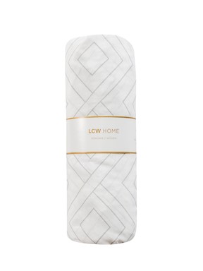 Tek Kişilik Çarşaf GRİ BASKILI