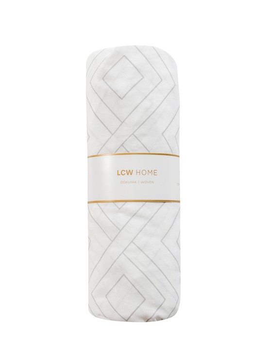 Tek Kişilik Çarşaf GRİ BASKILI