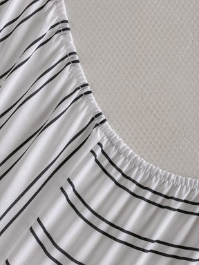 Çift Kişilik Çarşaf SİYAH BASKILI