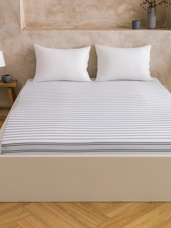 Çift Kişilik Çarşaf SİYAH BASKILI