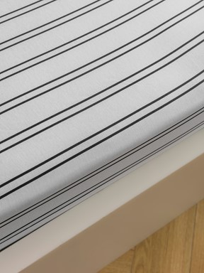 Tek Kişilik Çarşaf SİYAH BASKILI