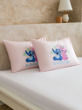 Yastık Kılıfı PEMBE BASKILI