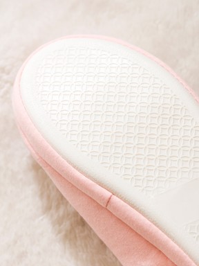 Ev Terliği PEMBE BASKILI