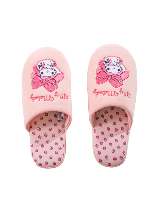 Ev Terliği PEMBE BASKILI