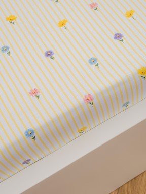 Çift Kişilik Çarşaf SARI BASKILI