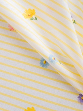 Tek Kişilik Çarşaf SARI BASKILI