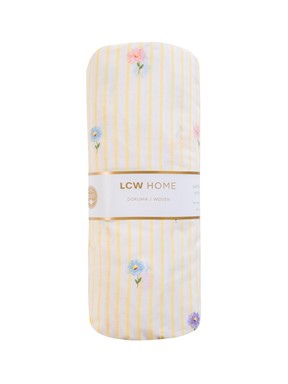 Tek Kişilik Çarşaf SARI BASKILI