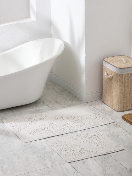 Banyo Paspası EKRU BASKILI