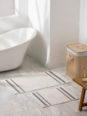 Banyo Paspası EKRU BASKILI
