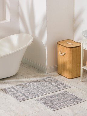 Banyo Paspası GRİ BASKILI