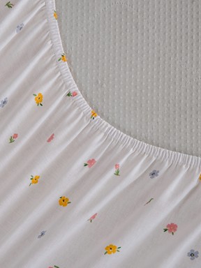 Tek Kişilik Çarşaf SARI BASKILI