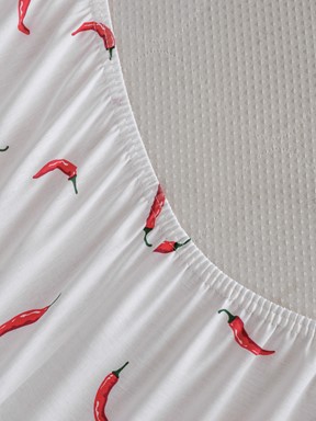 Tek Kişilik Çarşaf SARI BASKILI