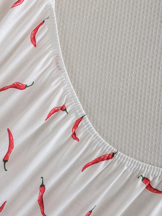 Çift Kişilik Çarşaf SARI BASKILI