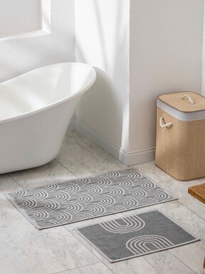 Banyo Paspası GRİ BASKILI