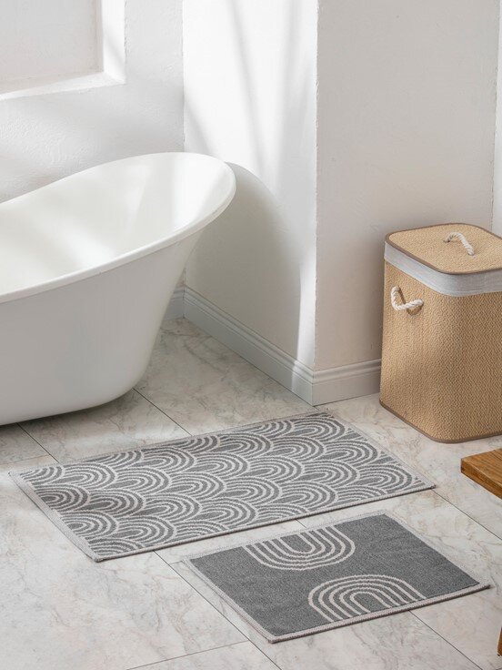 Banyo Paspası GRİ BASKILI